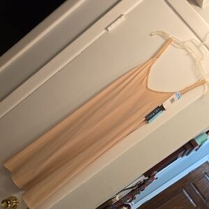 New With Tags Vanity FAIR Nude Slip 34 X 20" To Layer Under Dresses